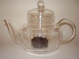 40 oz Glass pot with infuser & lid