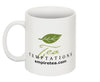 Porcelain Mug – 10 oz Porcelain mug with Tea Temptations Logo