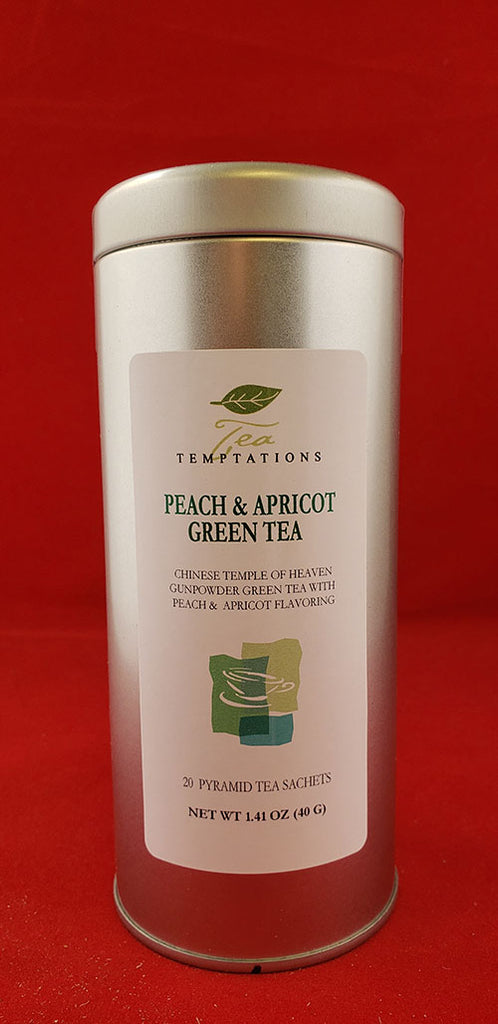Peach / Apricot Green Tea — Pyramid Sachets