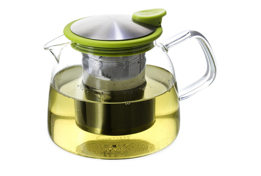 Bell Glass Tea Pot (Lime)