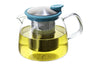 Bell Glass Tea Pot (Turquoise)